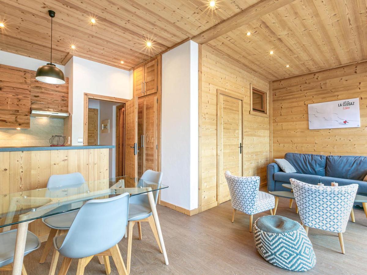 Grand Studio Cabine, Balcon, Parking, Centre La Clusaz - Fr-1-437-85 Ngoại thất bức ảnh